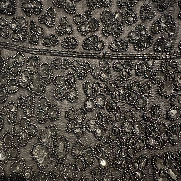 ✔️58B/68B/67B ❤️ BNWT MAC DUGGAL FLOUNCE SLEEVE BEADED MIDI DRESS #10827 - Picture 10 of 12